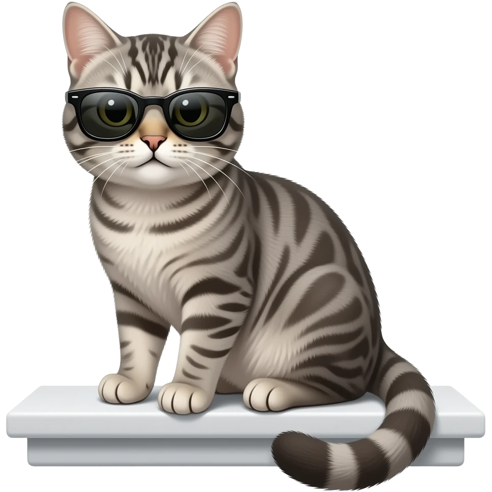 Cat wearing sunglasses emoji