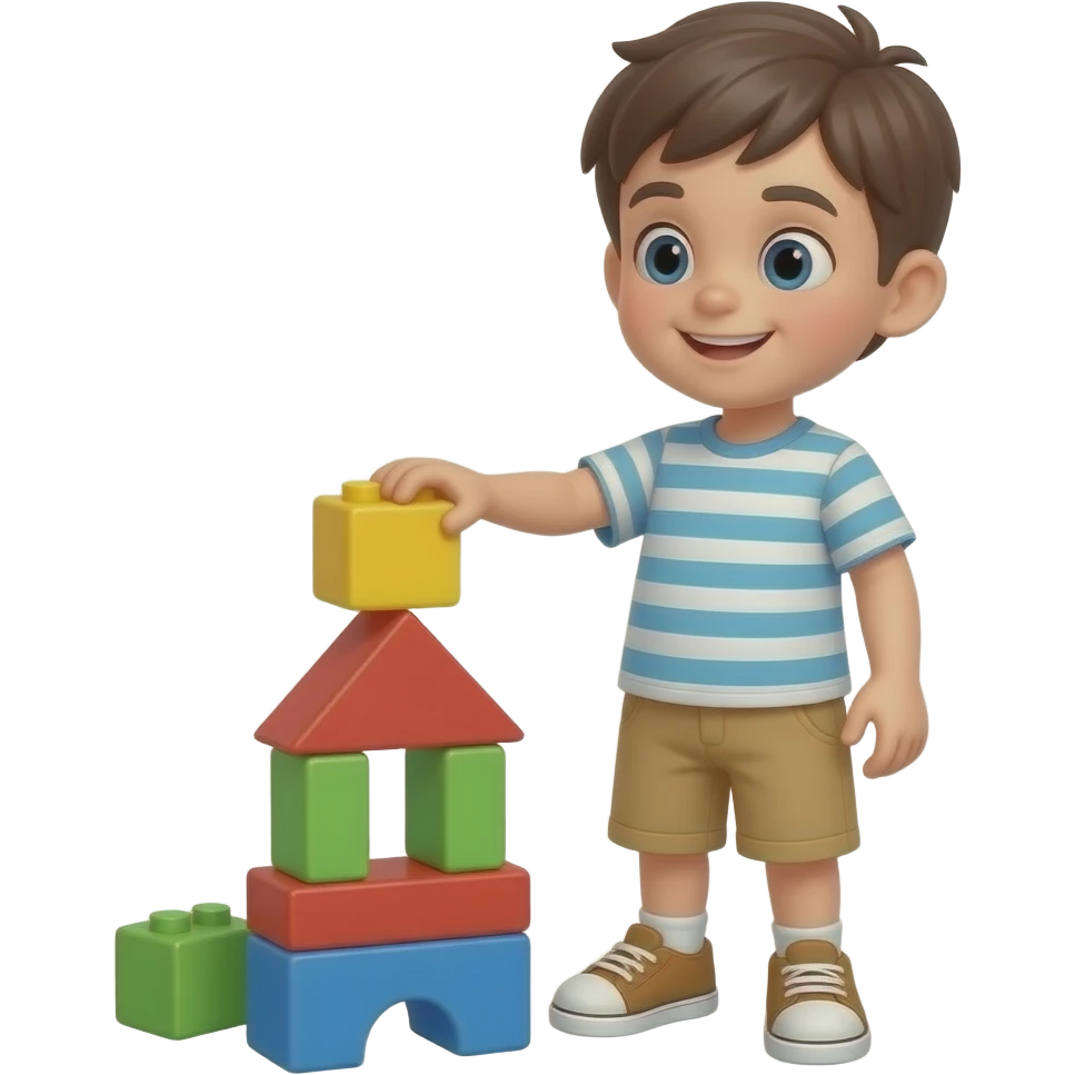 boy playing block emoji