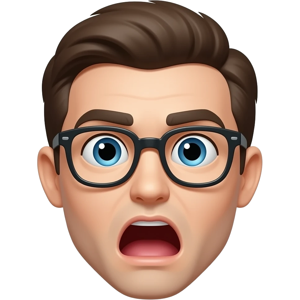 Слишком удивленное лицо emoji