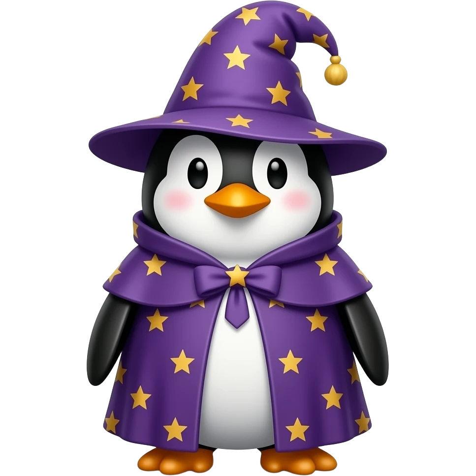 Penguin Wizard emoji