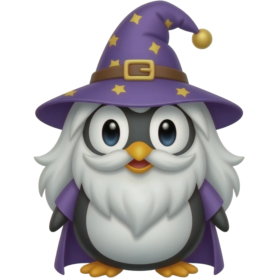 Penguin Wizard emoji
