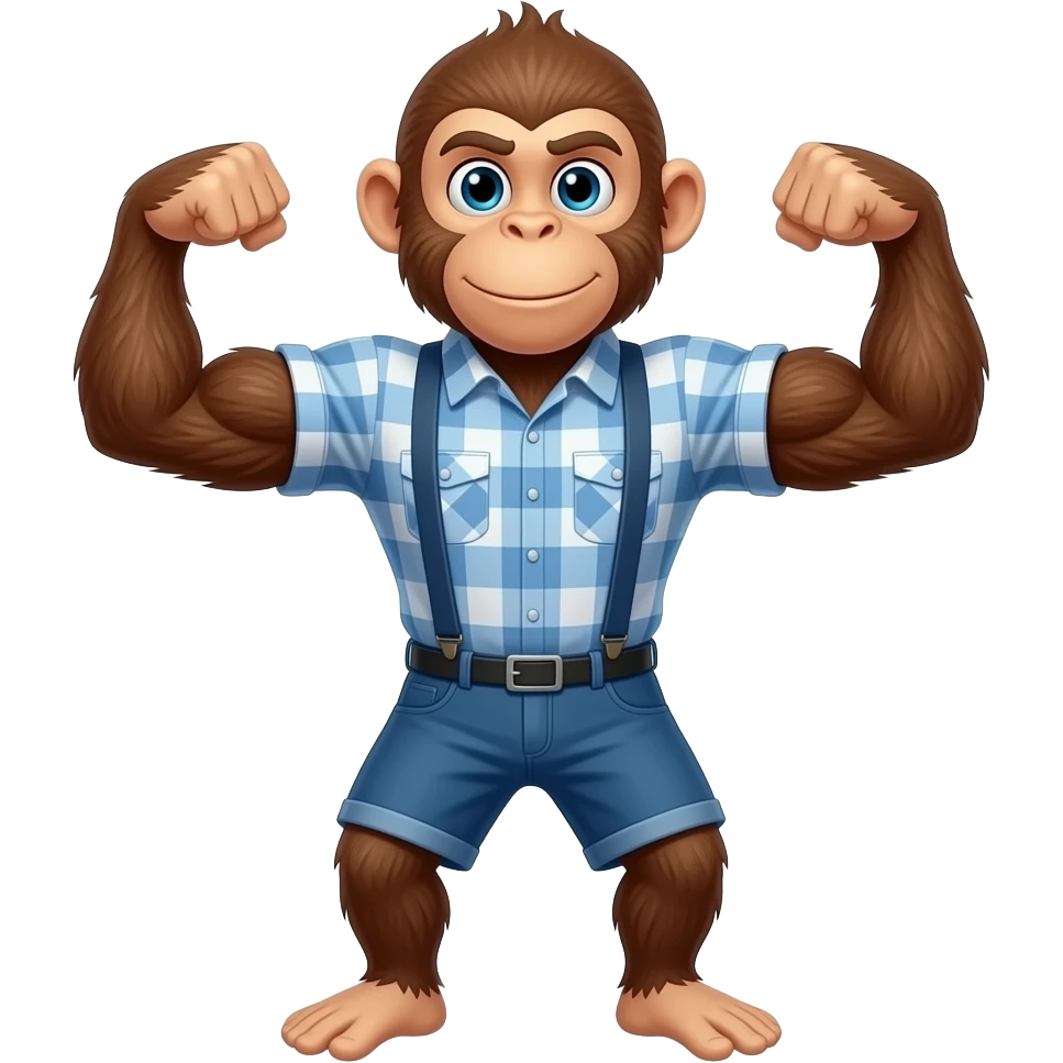 monkey biceps flex emoji