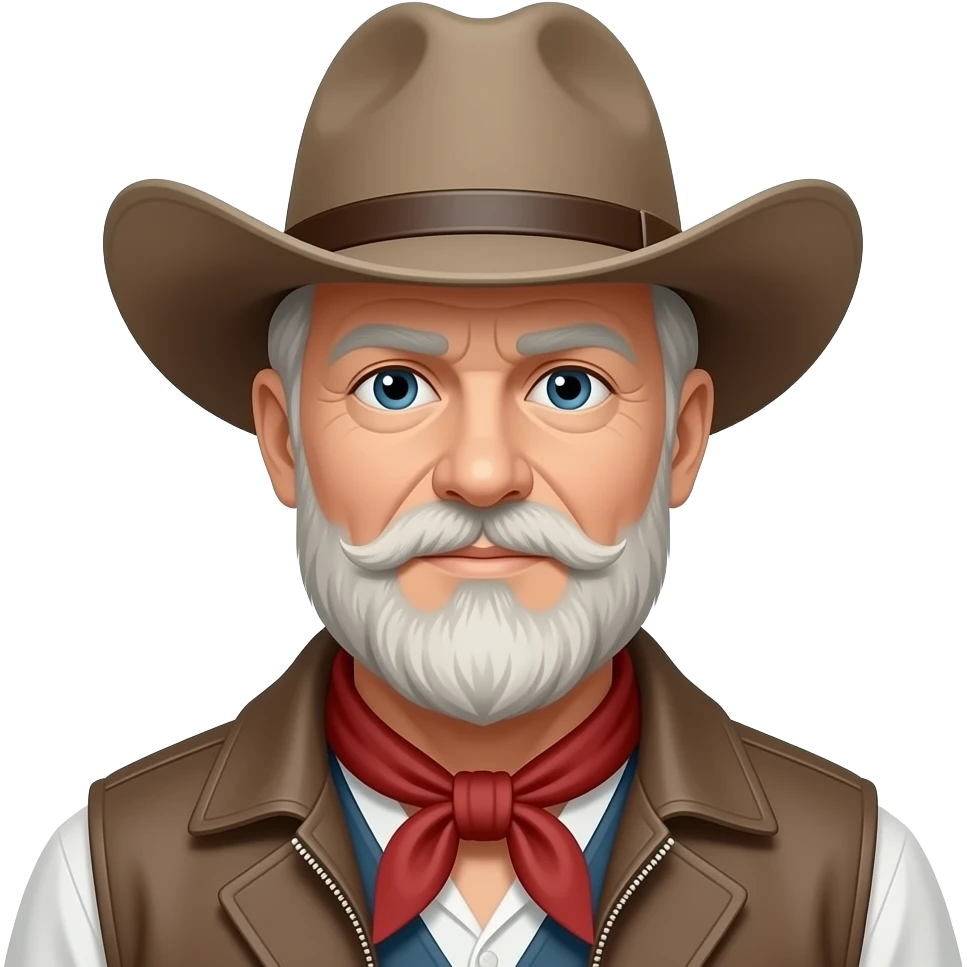 Old cowboy emoji