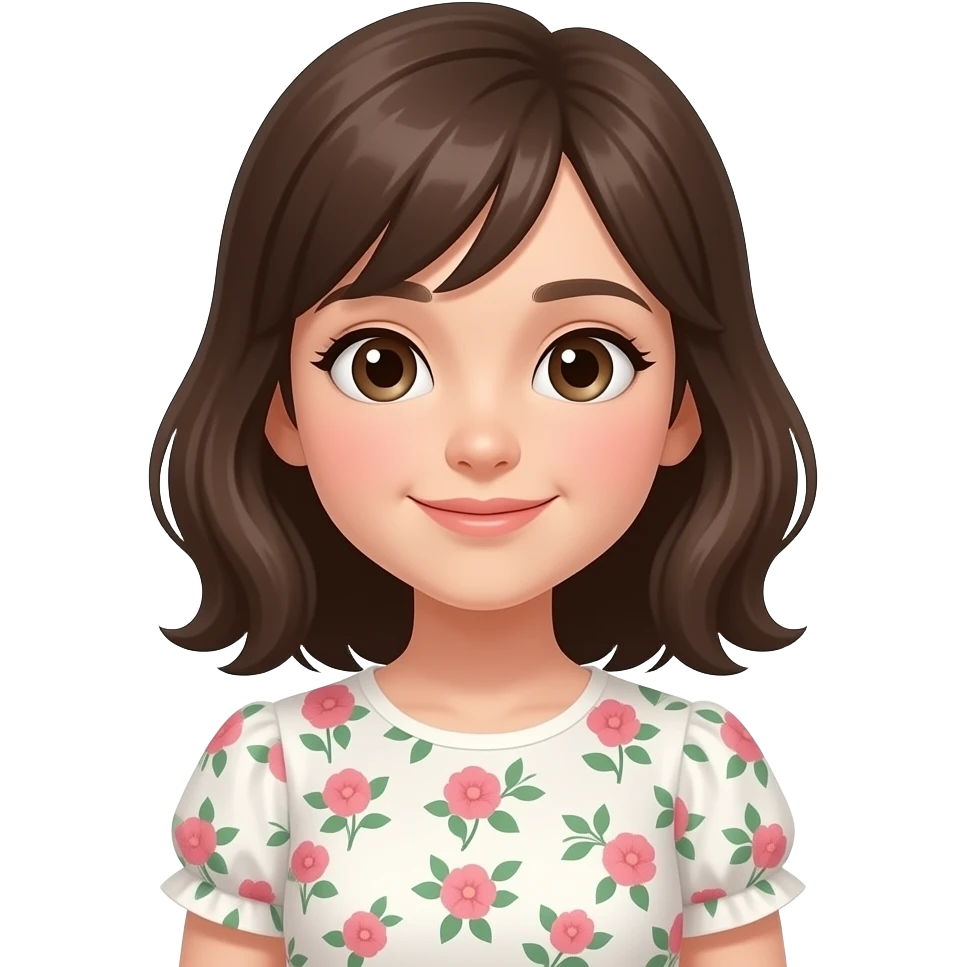 a girl with a dress emoji