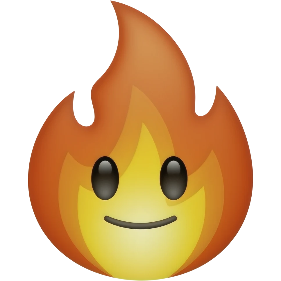 Fire with expression emoji