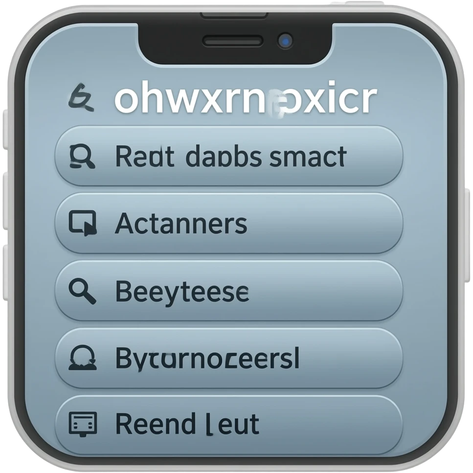 menu mobile emoji