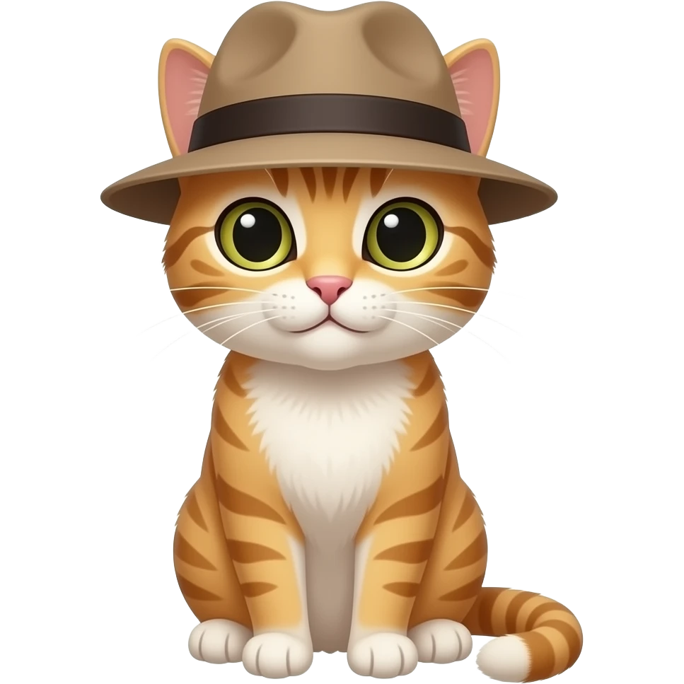 katze mit hut emoji