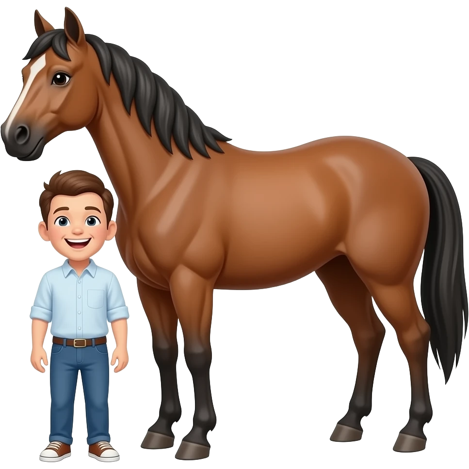 🤣+🐴 emoji