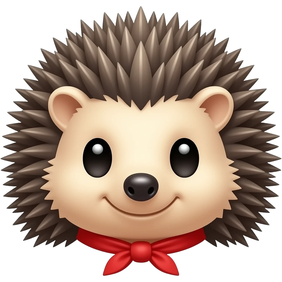 Hedgehog and cook emoji
