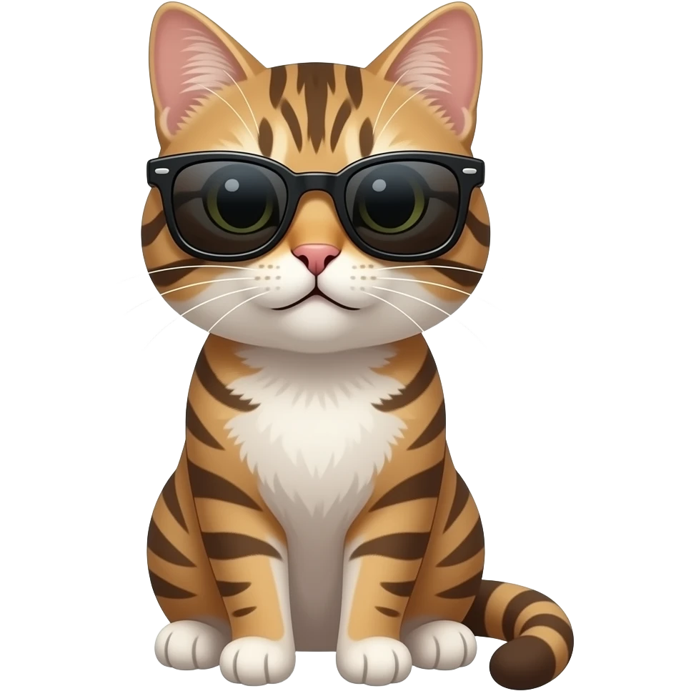Cat wearing sunglasses emoji