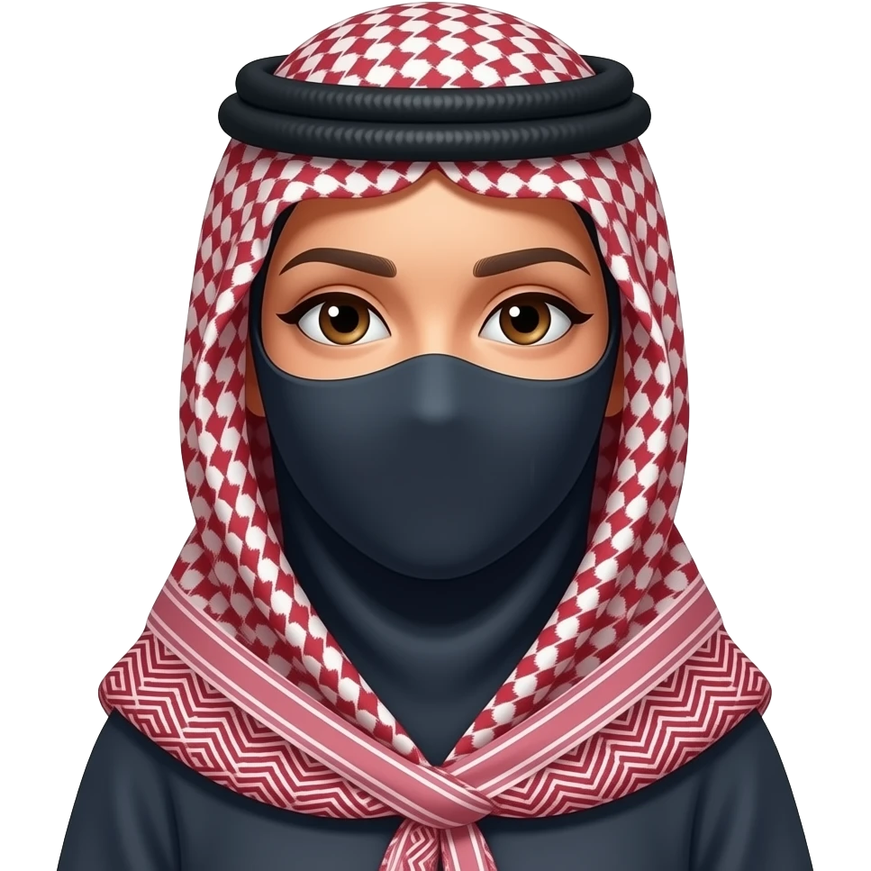 نقاب بنت سعودي emoji