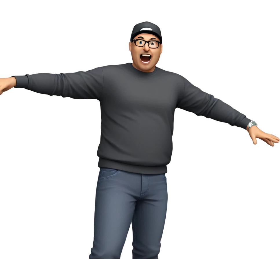 cool guy in hat meme emoji