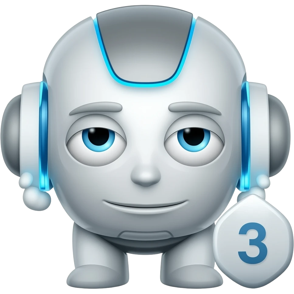 An AI chat assistant emoji