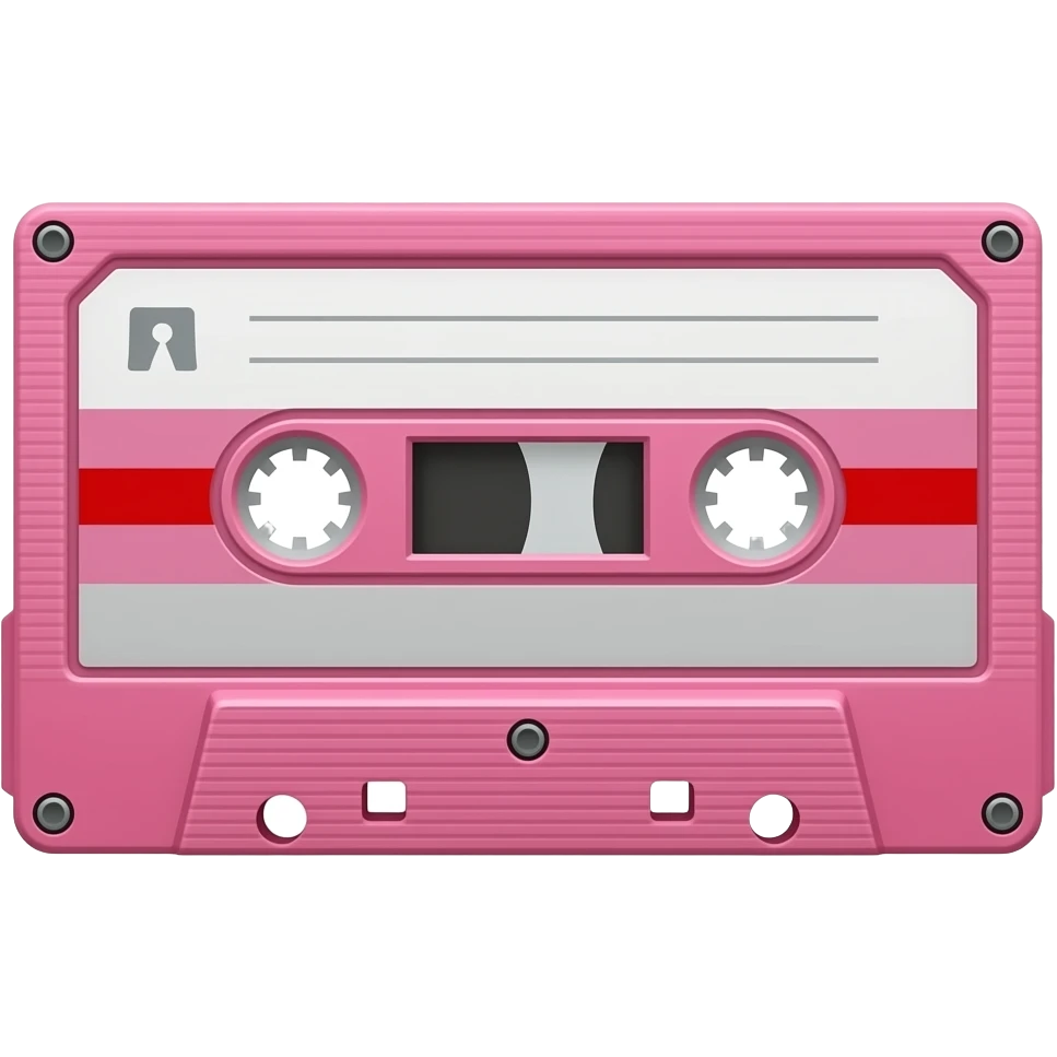 EXTREMELY EXTREMELY LIGHT PINK wire  cassette emoji