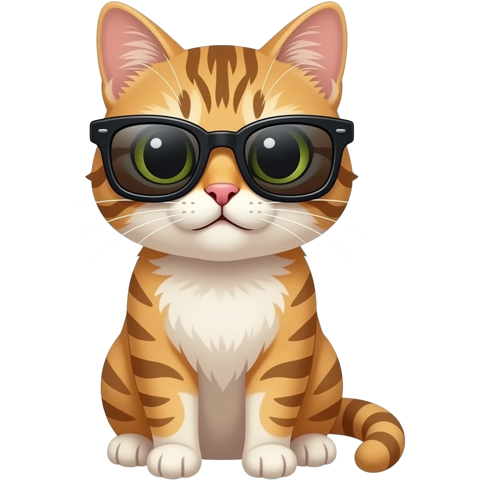Cat wearing sunglasses emoji