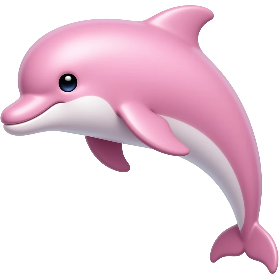 Pink dolphin emoji