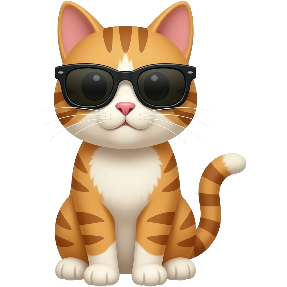 Cat wearing sunglasses emoji
