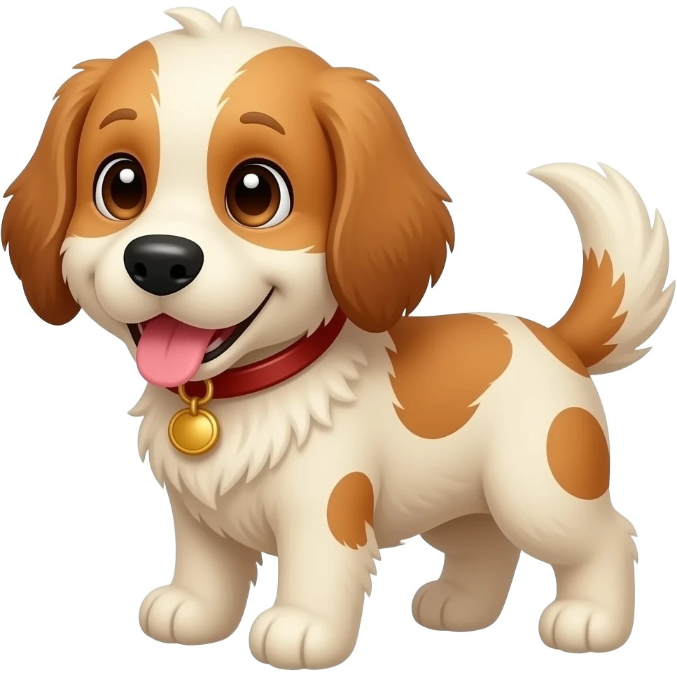 Stuffed dog emoji