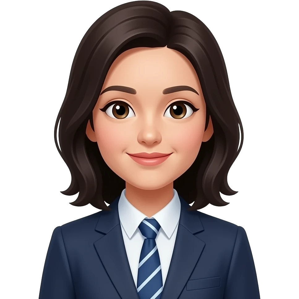 сотрудник офиса женщина темные волос emoji