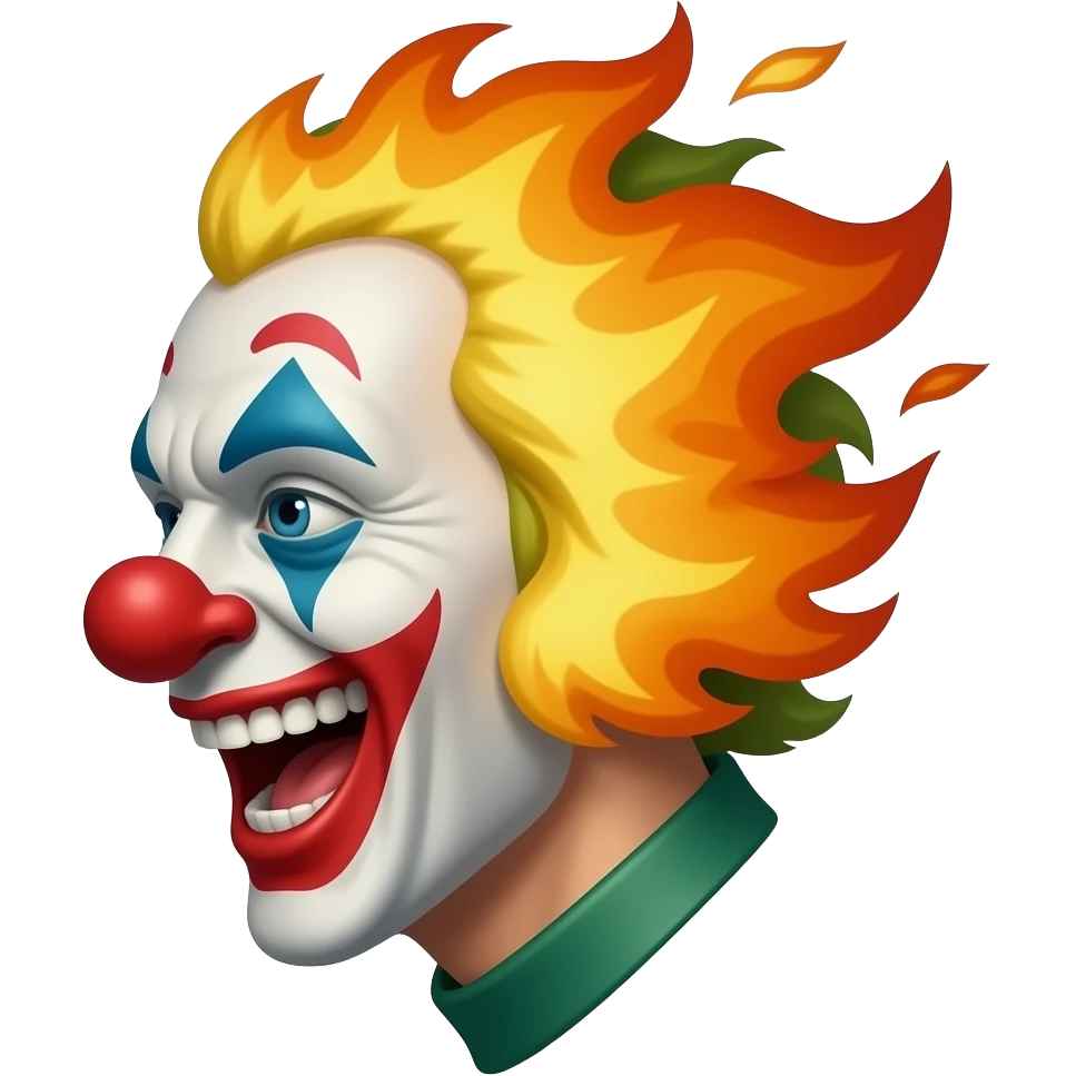 fire clown sweet tooth profile emoji