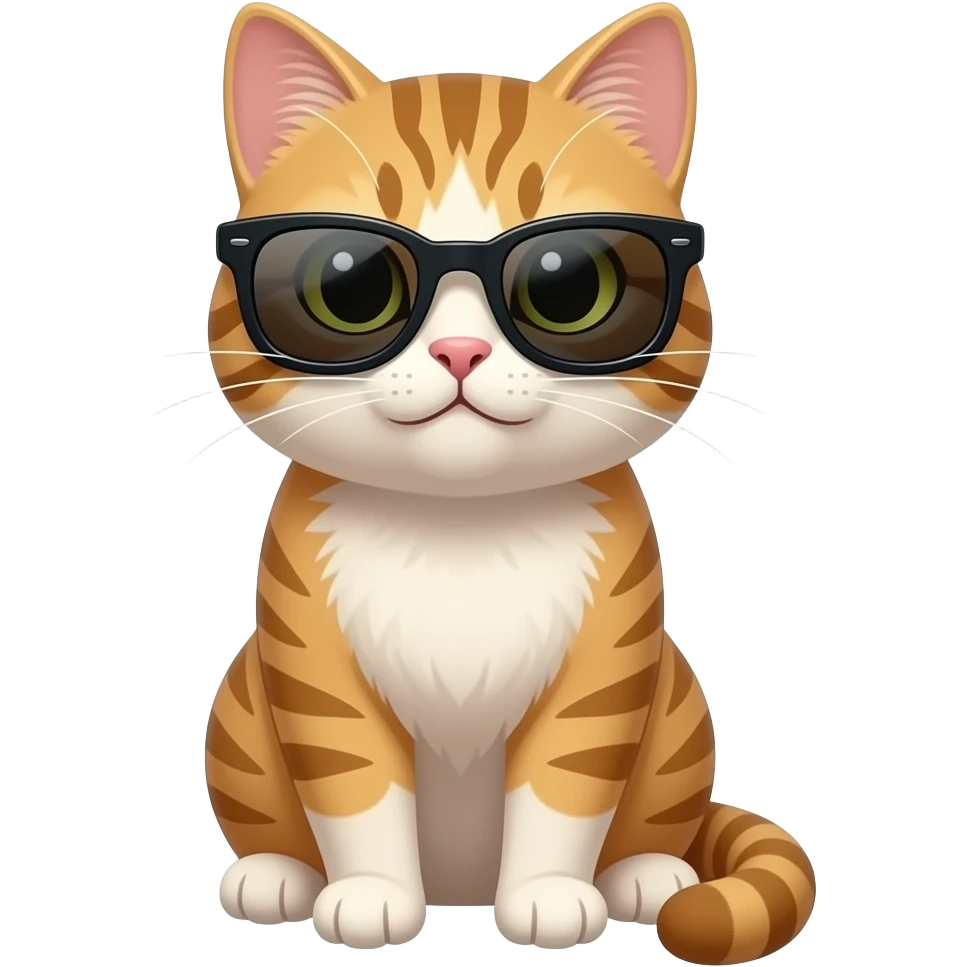 Cat wearing sunglasses emoji