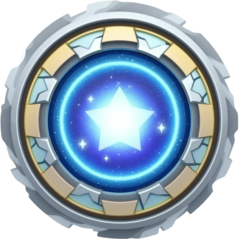 galaxy bayblade, space themed, star particles inside core emoji