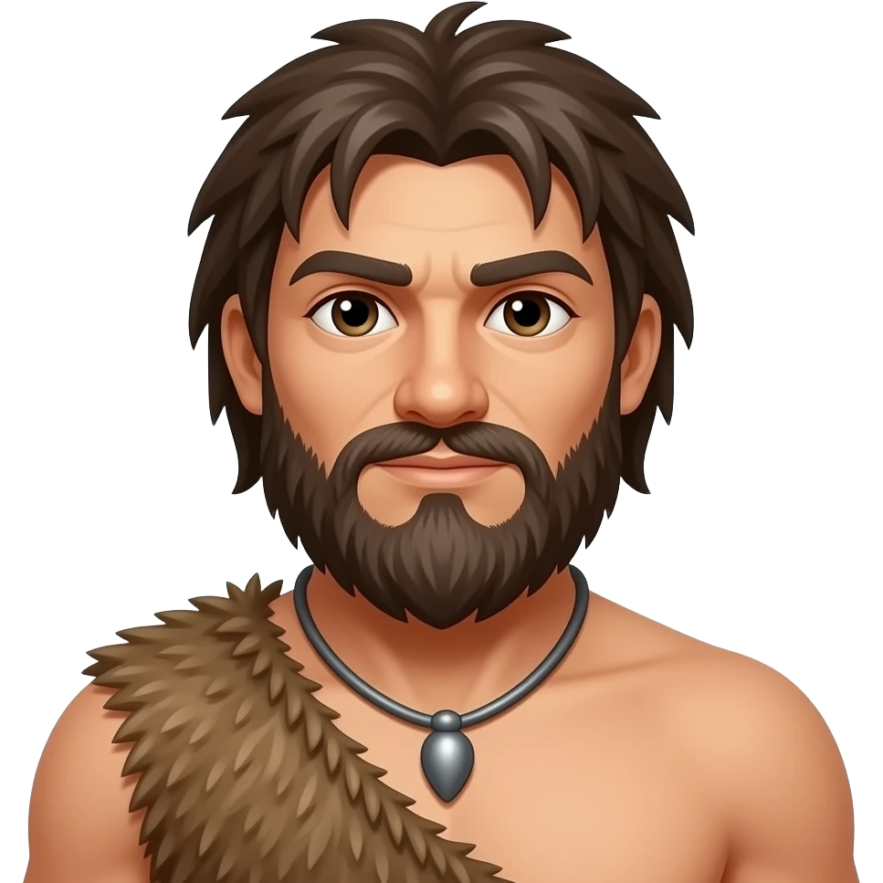 stone age man emoji