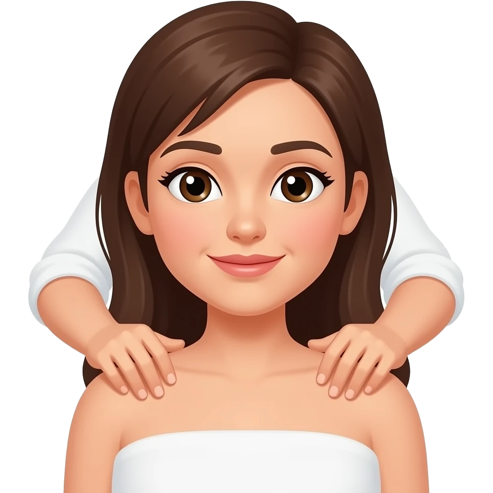 woman getting a massage emoji