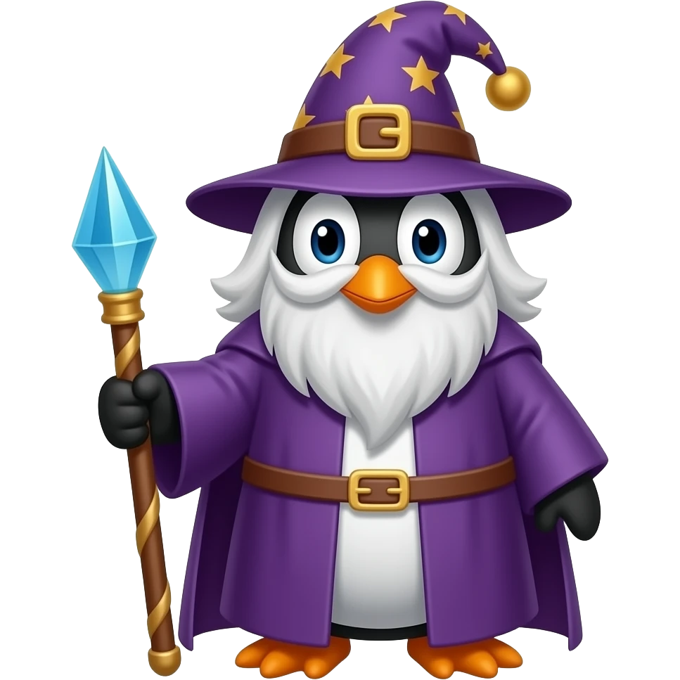 Penguin Wizard emoji