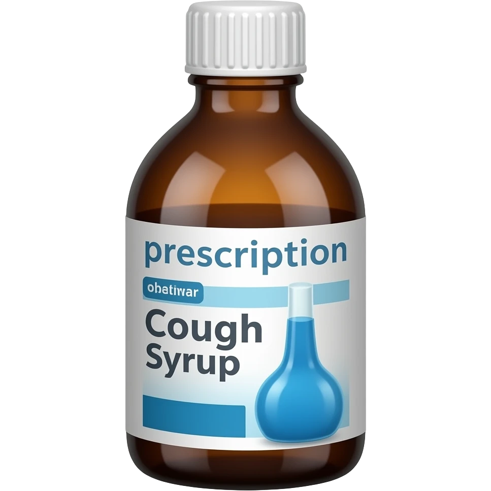 brown presciption cough syrup bottle emoji