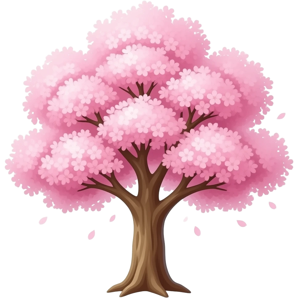 A Sakura tree emoji