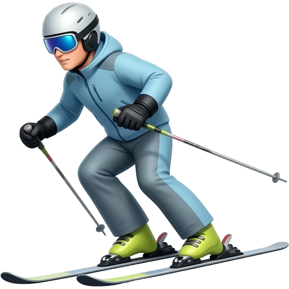 Alpine skier skiing emoji