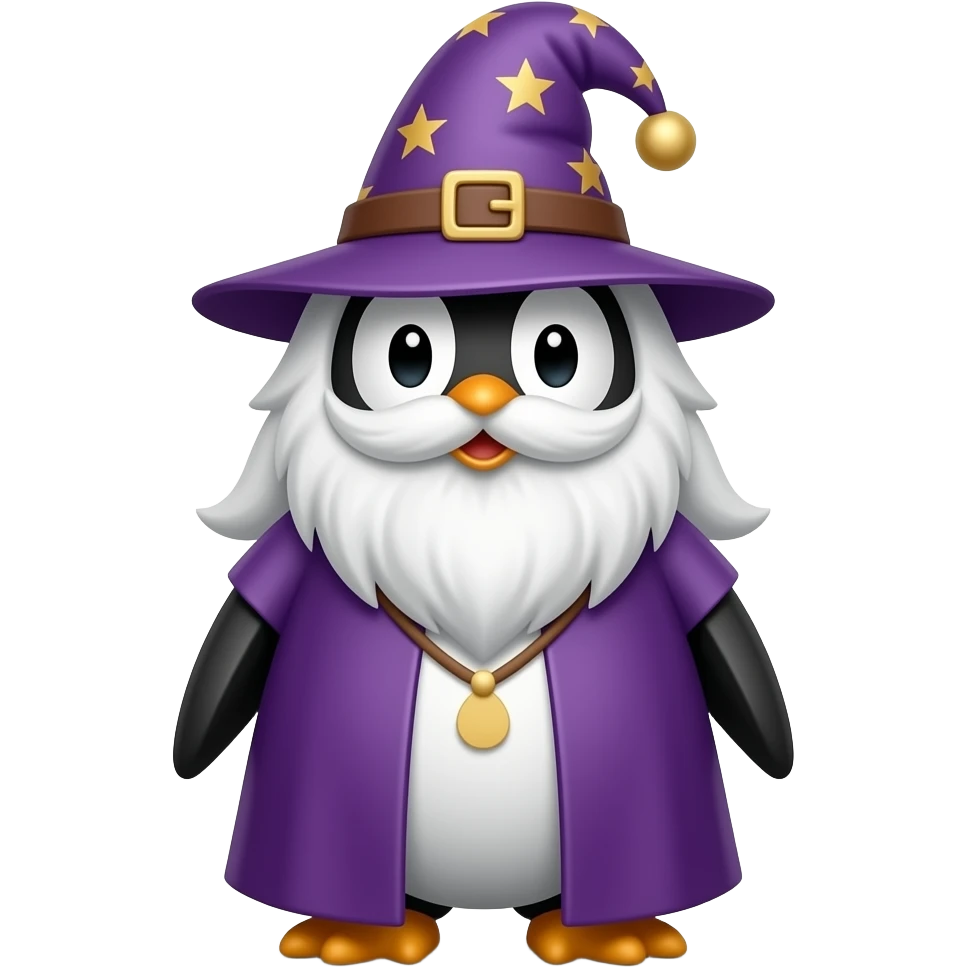 Penguin Wizard emoji