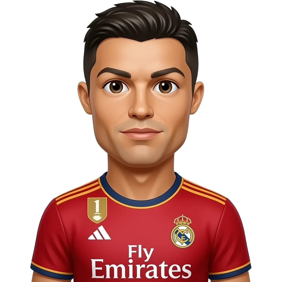 Cr7 red real emoji