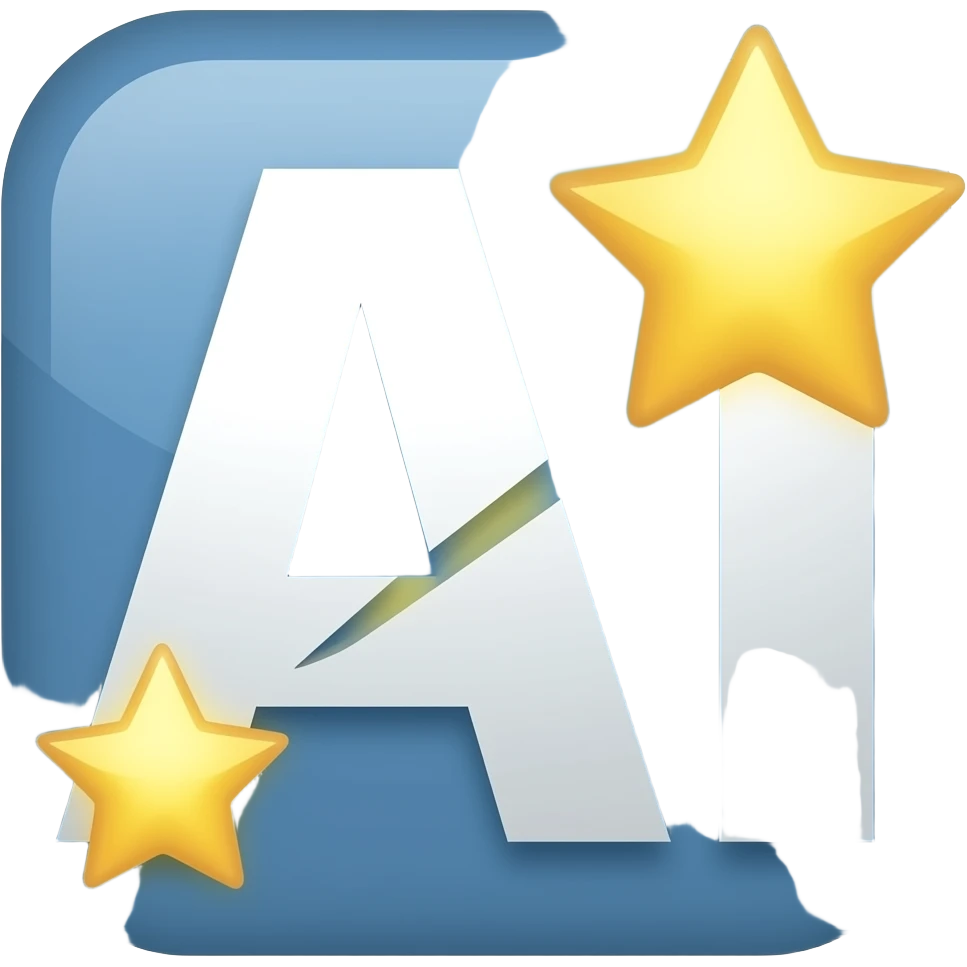 AI logo with the flashy stars emoji