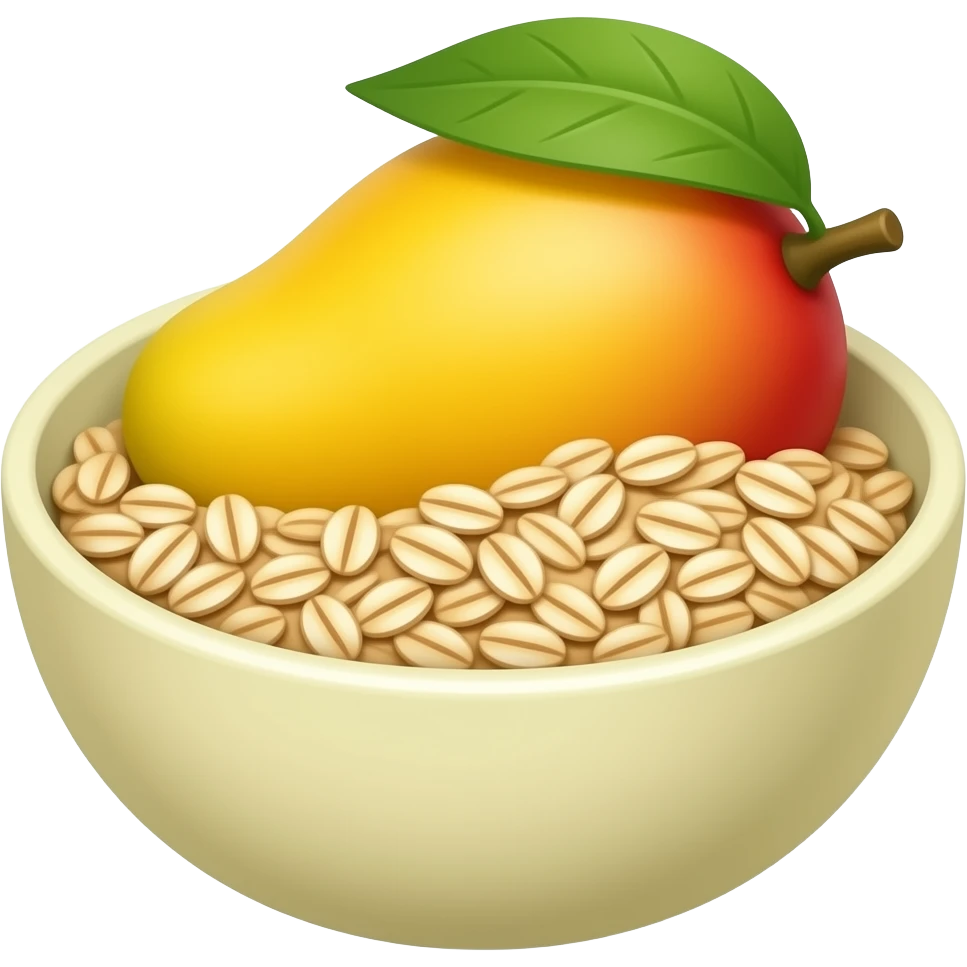 mango oat bowl emoji