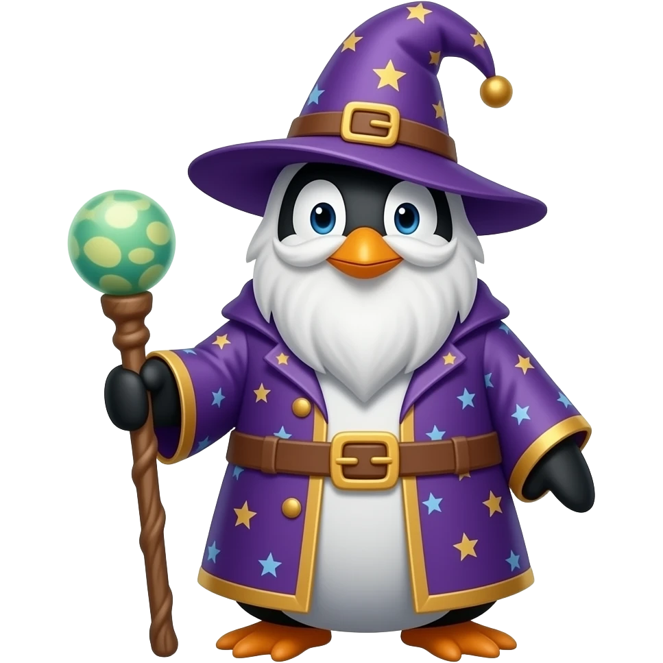 Penguin Wizard emoji