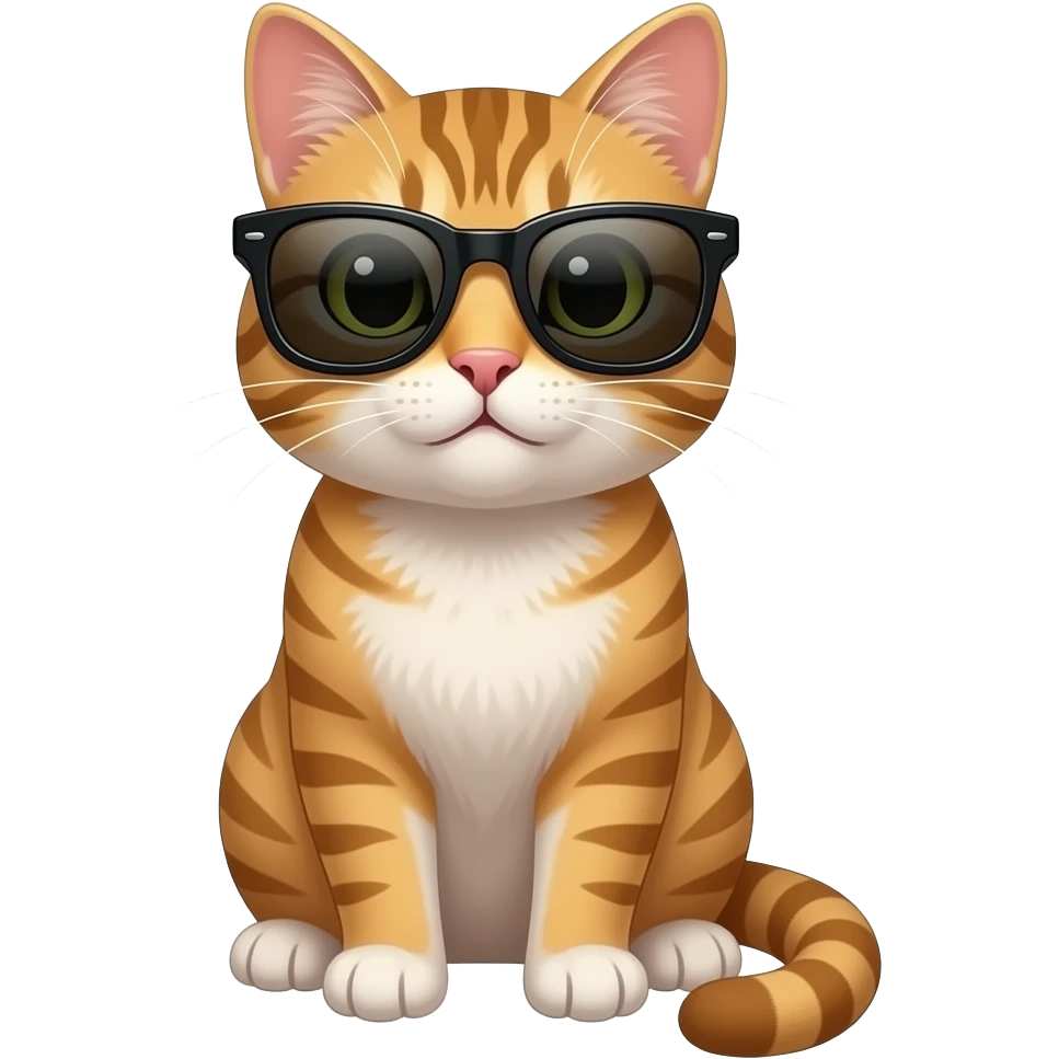 Cat wearing sunglasses emoji