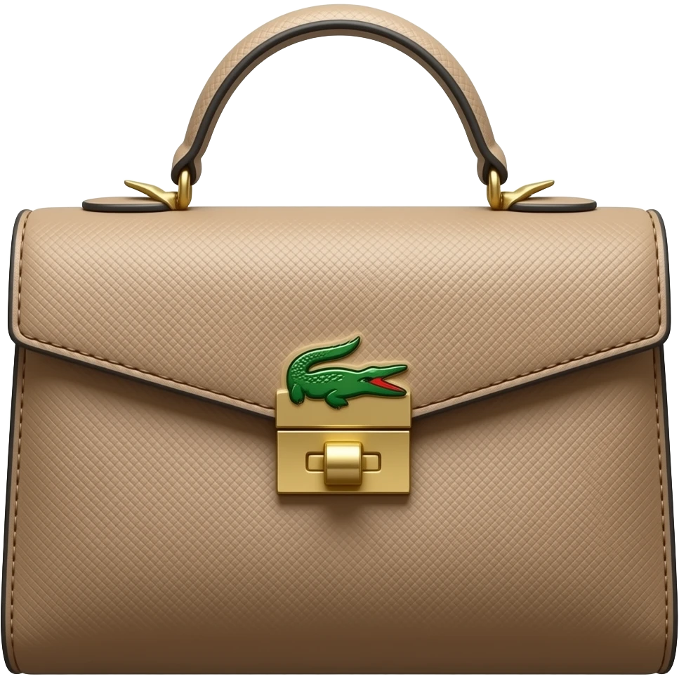 Bolso lacoste de perfil sin agarradera de mujer premiun con matices de costoso emoji