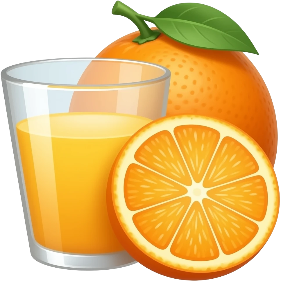 Zumo de naranja emoji