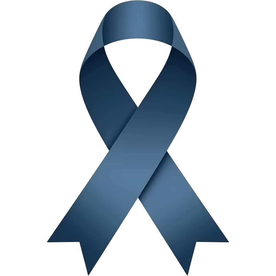 dark blue ribbon emoji