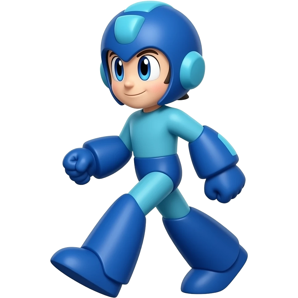 Mega Man is walking emoji