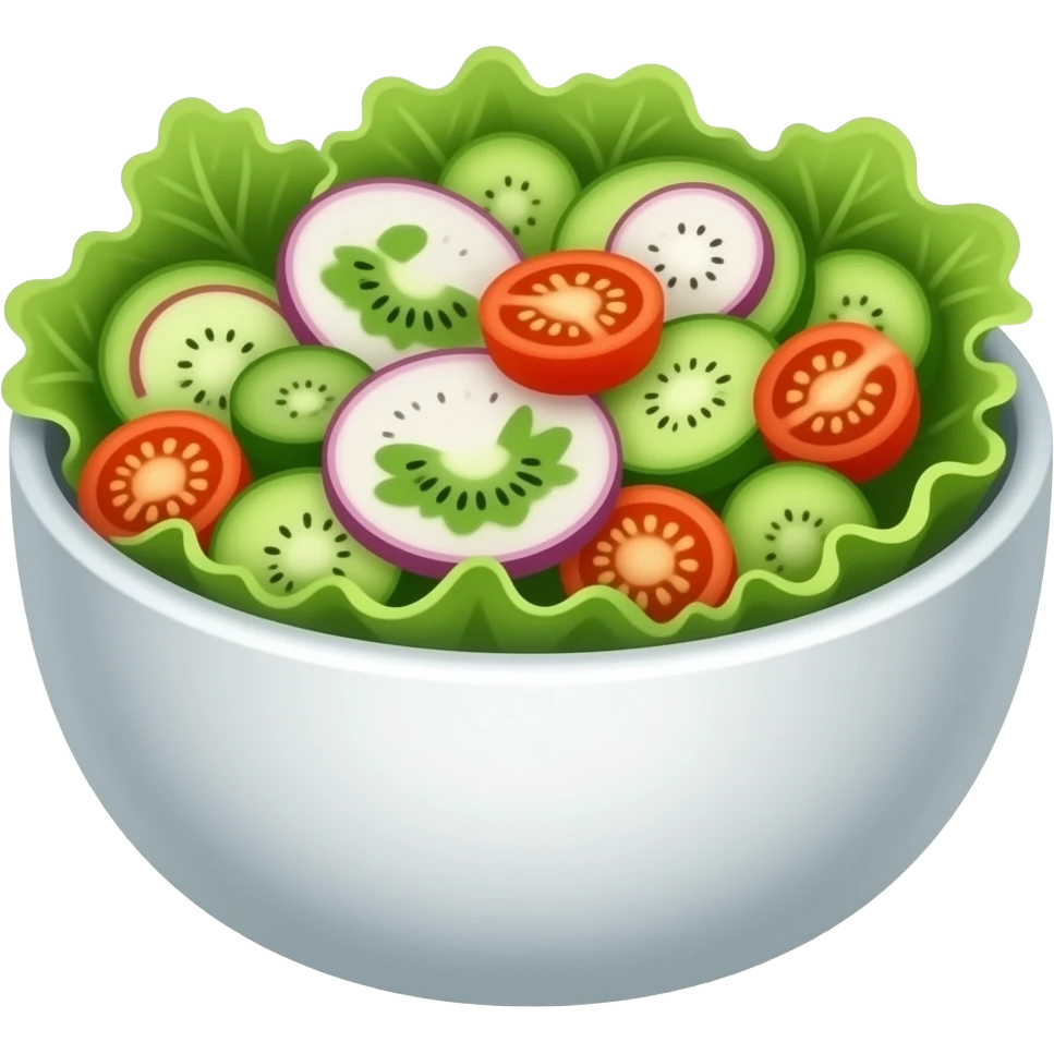درست کردن سالاد emoji