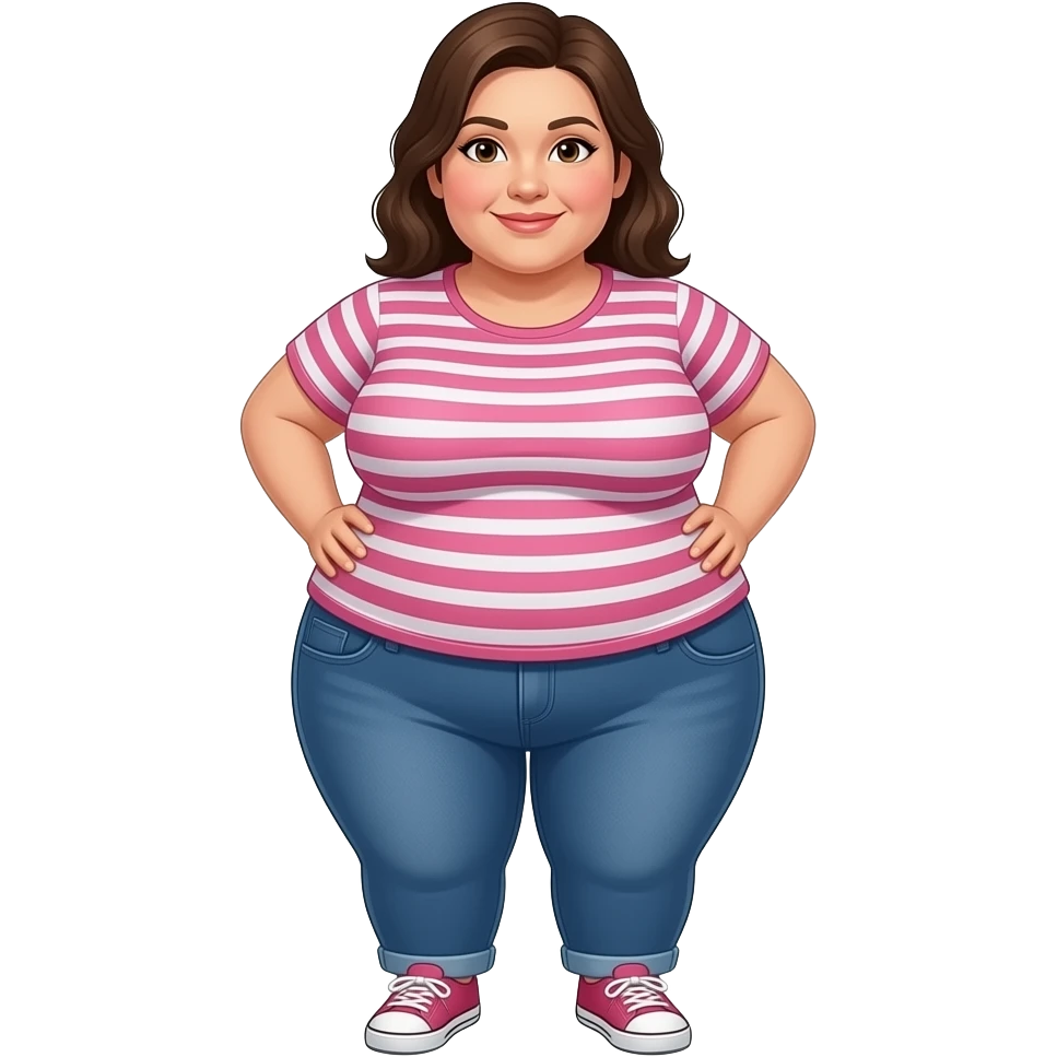 women with a big ass emoji