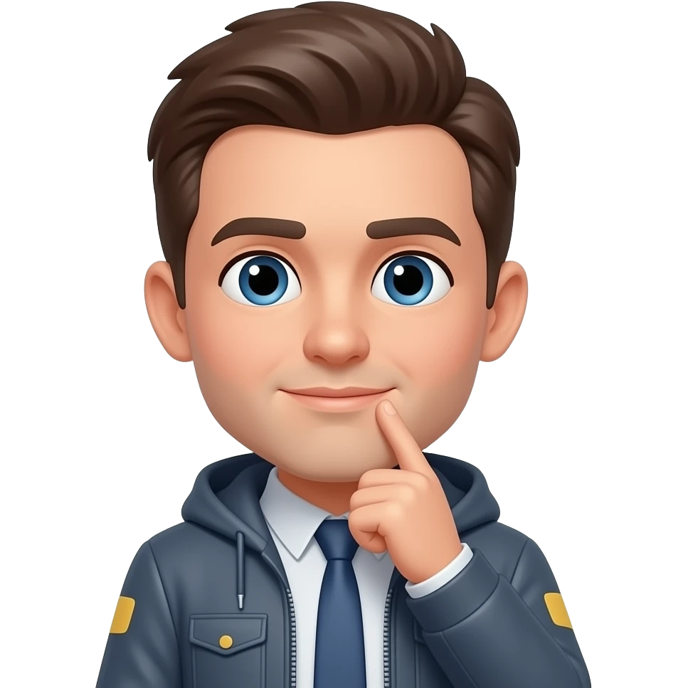 guy thinking emoji