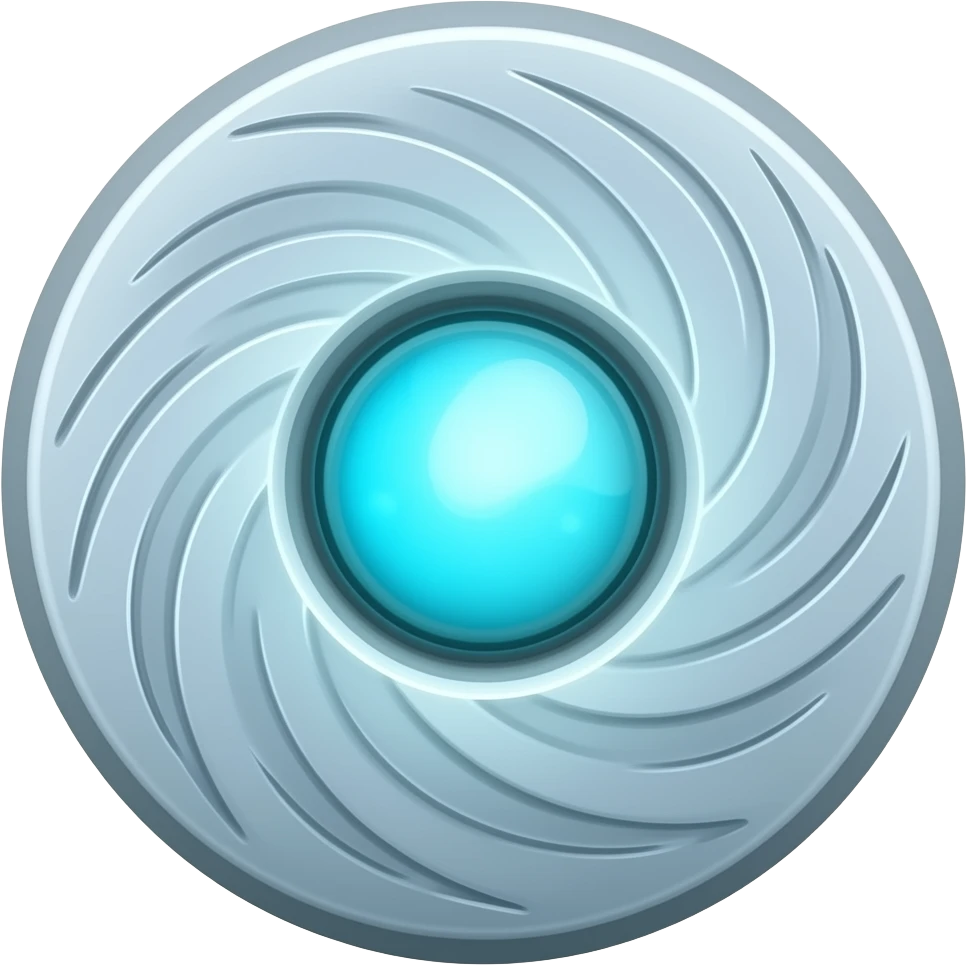 water flow bayblade, smooth curved design, aqua energy core emoji