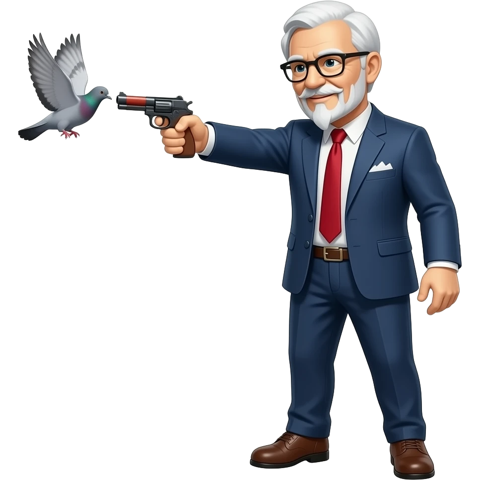 kfc ceo worker shoots pigeon emoji
