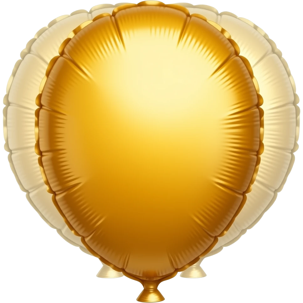 Orange foil Balloon emoji | AI Emoji Generator