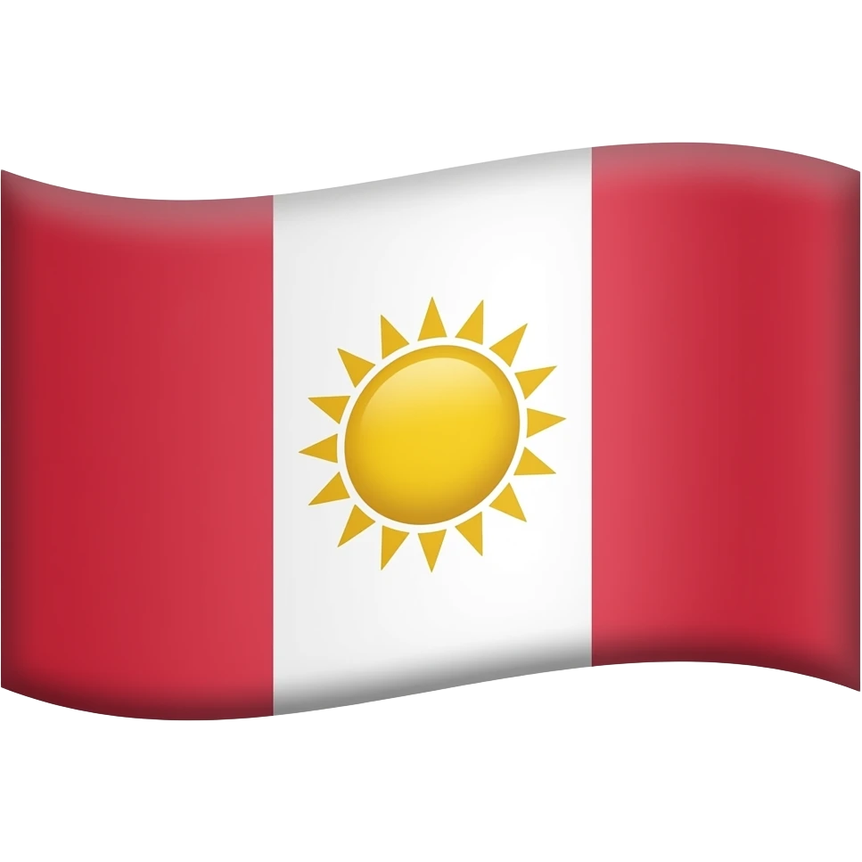 🟥☀️⬜ drapeau emoji