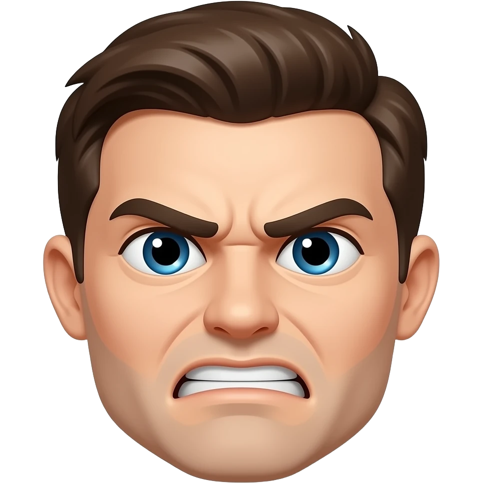 Irritated face emoji